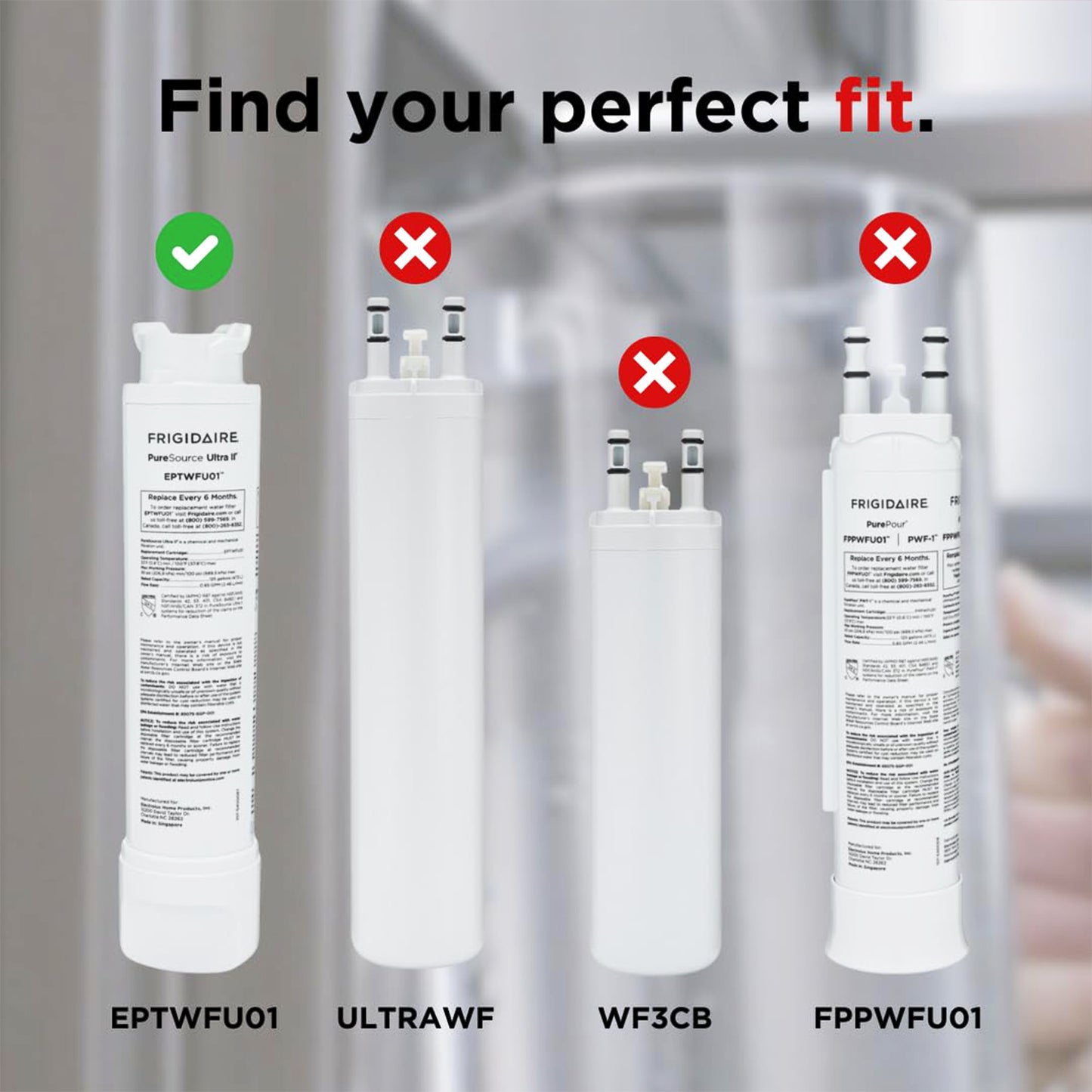 Frigidaire EPTWFU01 PureSource Ultra II Refrigerator Water Filter