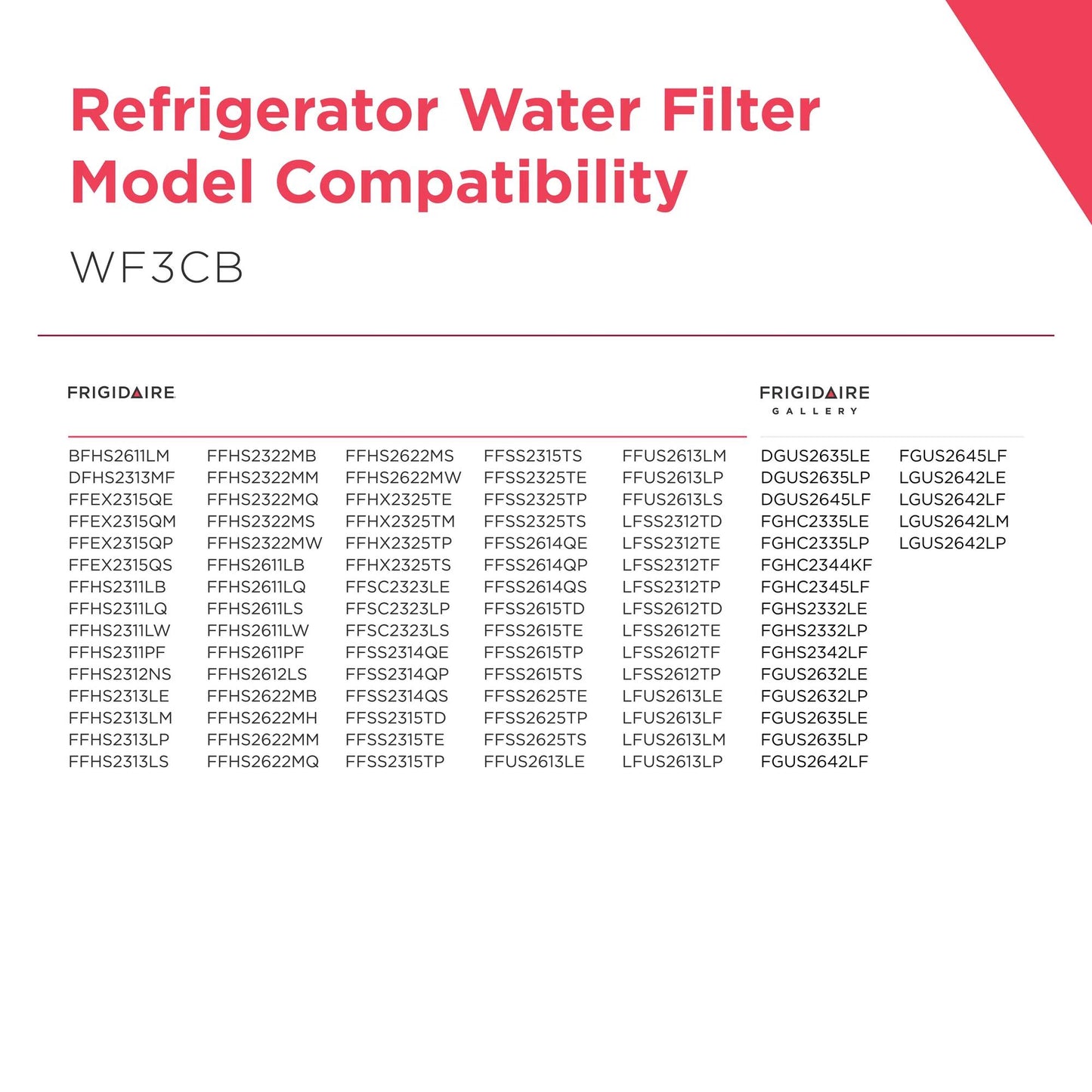 Frigidaire WF3CB Puresource3 Refrigerator Water Filter